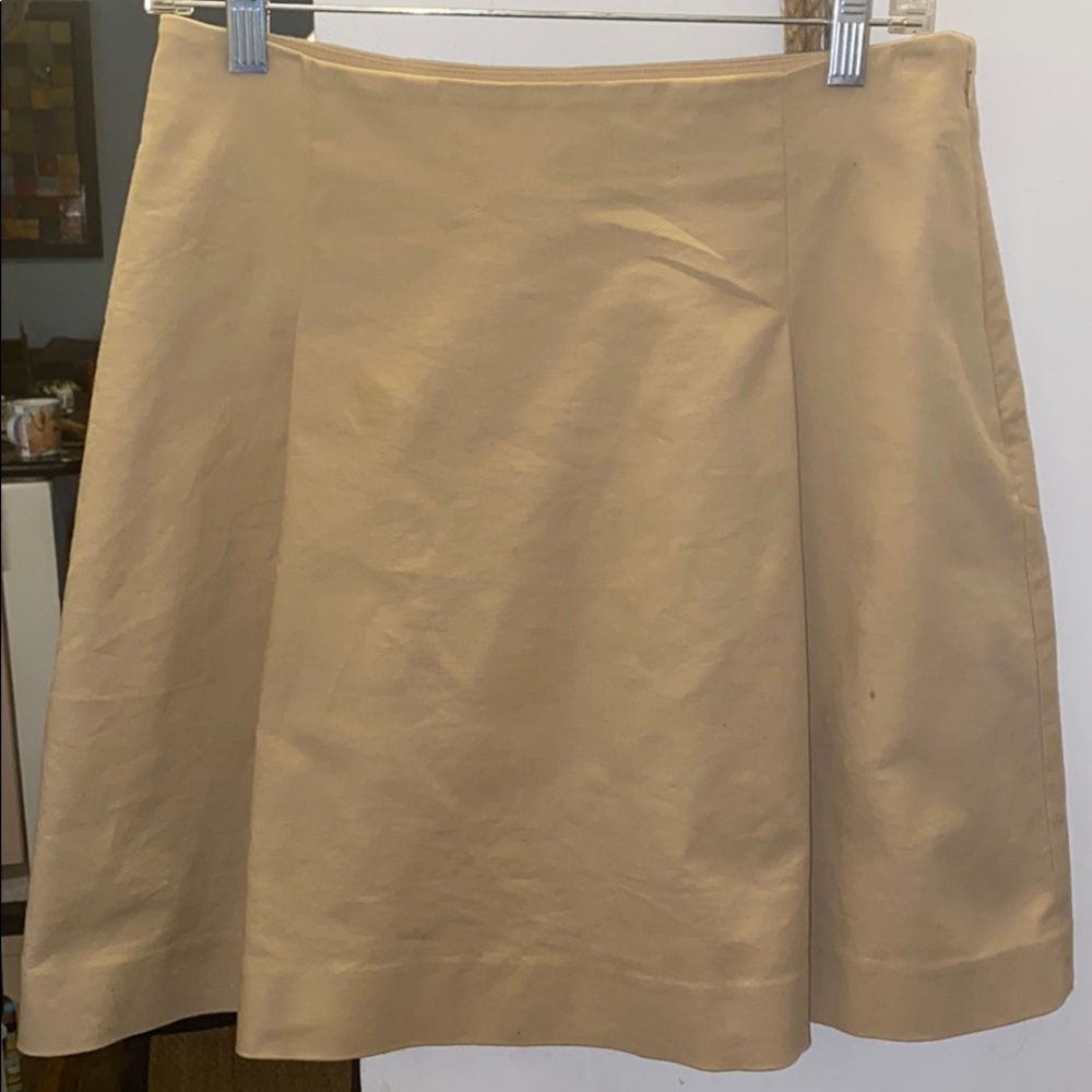 LAUREN khaki mid thigh skirt size small